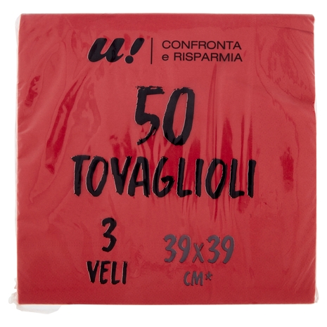 50 Tovaglioli 3 Veli U! Confronta e Risparmia